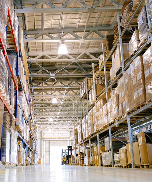 Warehouse at a Shipping and Logistics Company